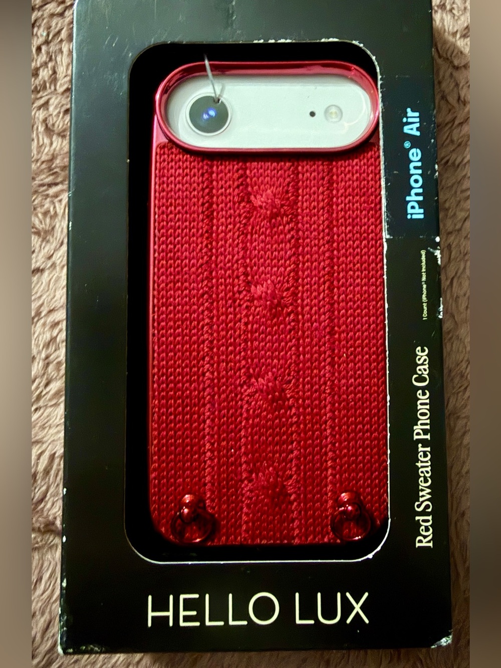 Hello Lux Red Sweater Phone Case *YOU PICK YOUR SIZE*